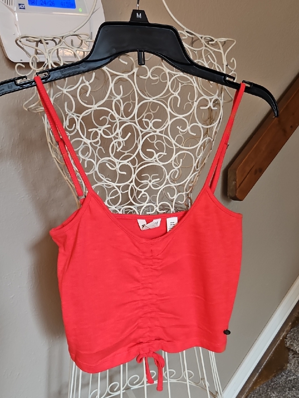 Roxy Ruched Cropped Tank Top